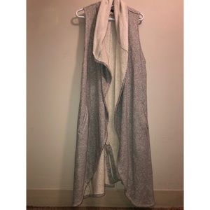 Free People Long Grey Vest